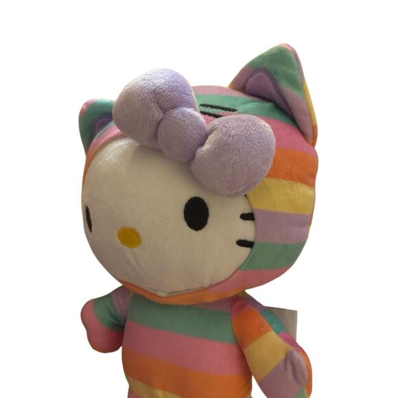 GUND Sanrio Hello Kitty Pastel Rainbow Cat Costume Plus 10" EUC #6056144 - Picture 4 of 4